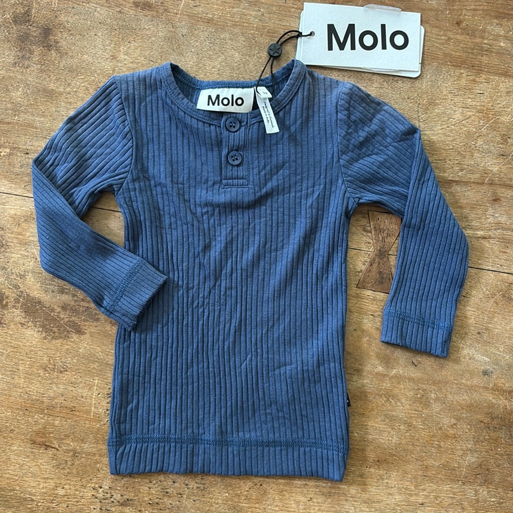 Molo longsleeve knit top sz 9m blue
